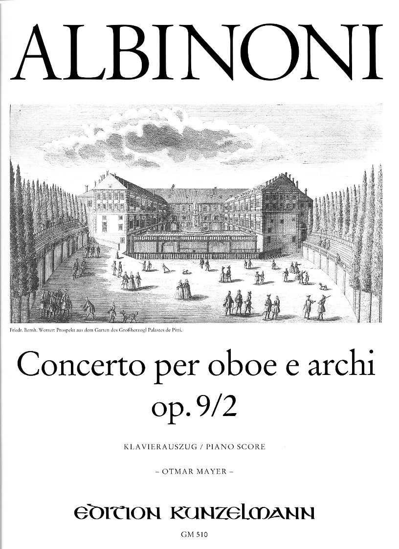 T. Albinoni: Konzert d-moll op 9/2<br>Oboe + Orchester - KA /Kunzelmann