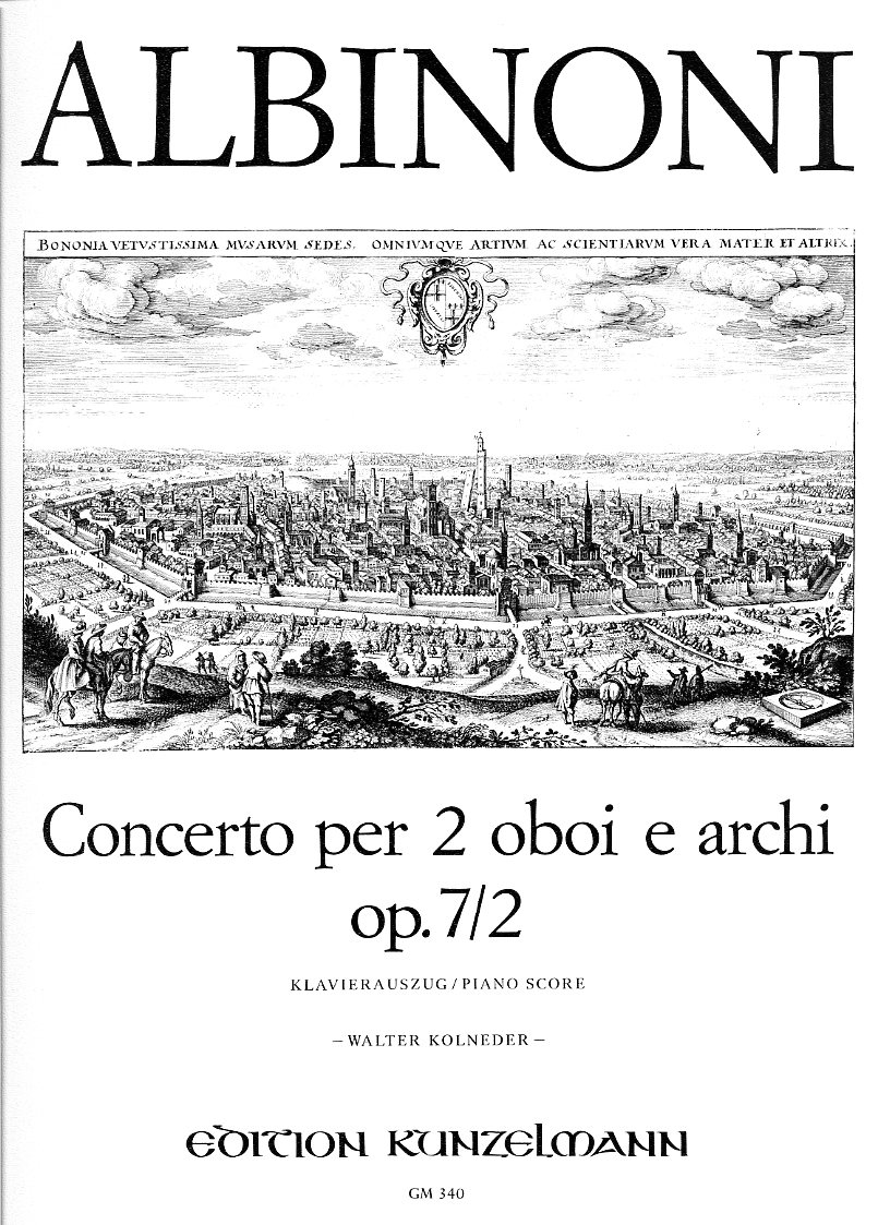 T. Albinoni: Konzert C-Dur op 7/2<br>für 2 Oboen + Orch - KA