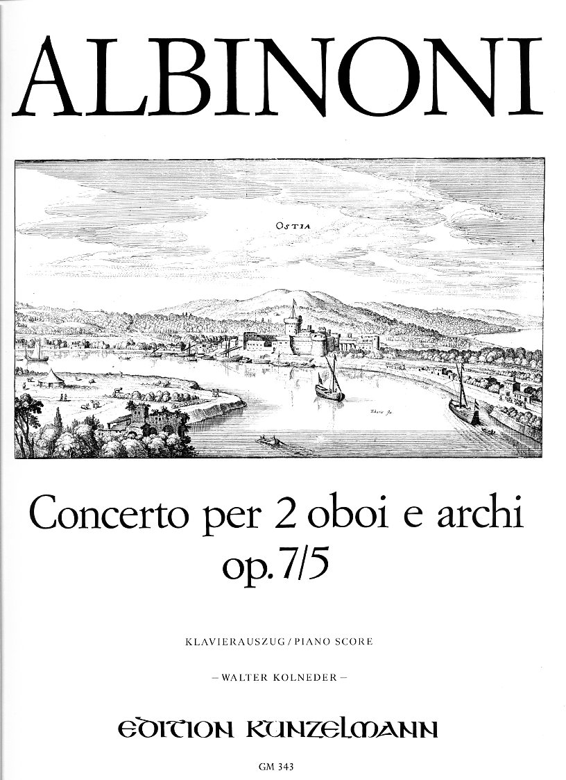 T. Albinoni: Konzert C-Dur op 7/5<br>für 2 Oboen + Orch - KA