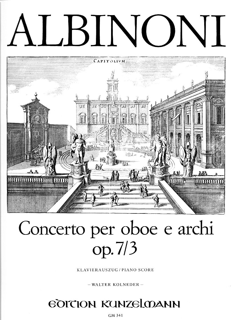 T. Albinoni: Konzert B-Dur op 7/3<br>Oboe + Orchester - KA /Kunzelmann