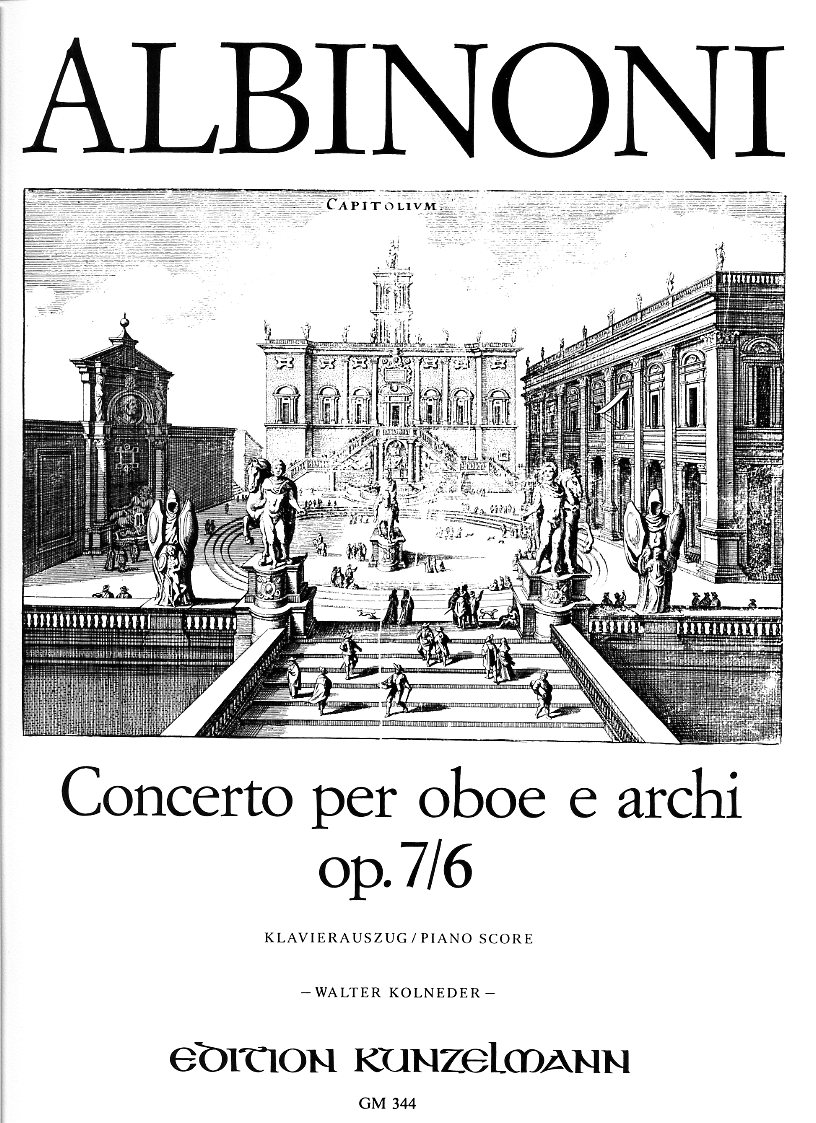 T. Albinoni: Konzert D-Dur op 7/6<br>Oboe + Orchester - KA/Kunzelmann