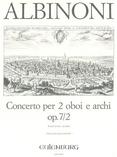 T. Albinoni: Konzert C-Dur op 7/2<br>für 2 Oboen + Orch - Partitur