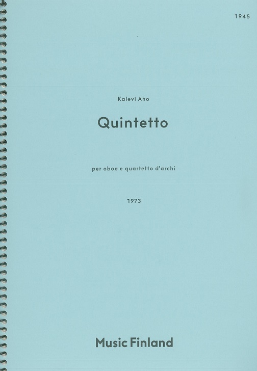 K. Aho(*1949): Quintett für Oboe<br>+ Streichquartett - Partitur /Archivkopi