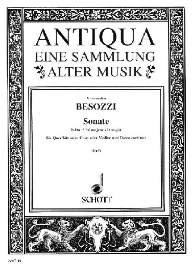 A. Besozzi: Sonate D-Dur<br>fr Oboe + BC