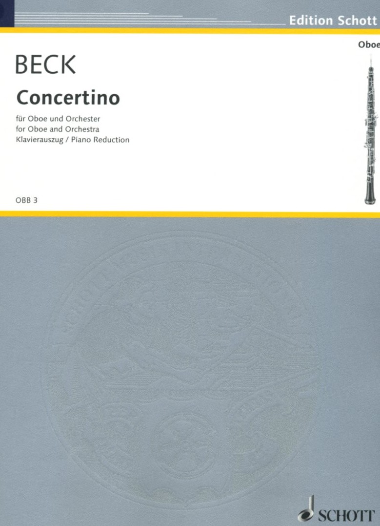 C. Beck: Concertino für Oboe<br>+ Orchester - KA