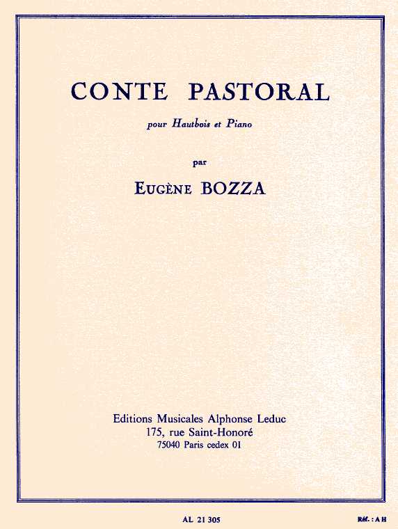 E. Bozza: Conte Pastorale<br>fr Oboe + Klavier