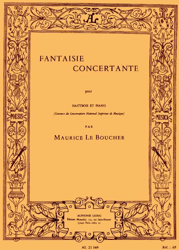 M. le Boucher: Fantaisie concertant<br>pour hautbois et piano