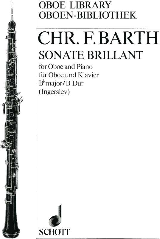 Chr. Barth: Sonate Brillat B-Dur - Oboe<br>+ Klavier