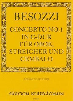 C. Besozzi: Konzert No. 1 C-Dur Oboe<br>+ Streichorchester - KA
