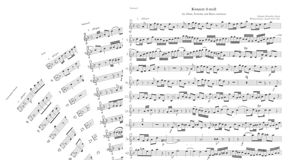 J.S. Bach: Konzert d-moll BWV 1059 fr<br>Oboe, Str+BC - Set 1.1.1.1