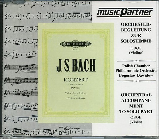 J.S. Bach: Doppelkonzert für Oboe, Viol.<br>+ Strei. c-moll-BWV 1060 - CD-Begleitung