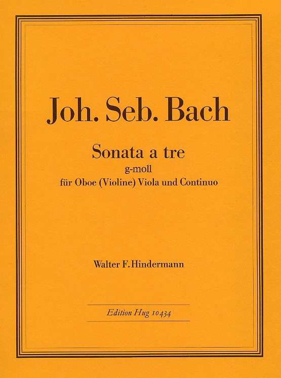 J.S. Bach: Sonata a 3 in g-moll für<br>für Oboe, Viola + BC