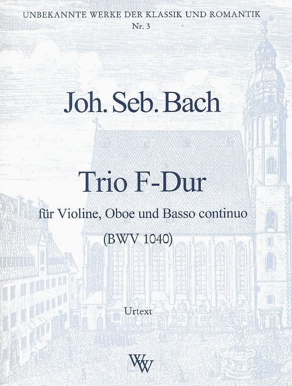 J.S. Bach: Trio F-Dur BWV 1040<br>für Violine, Oboe + BC