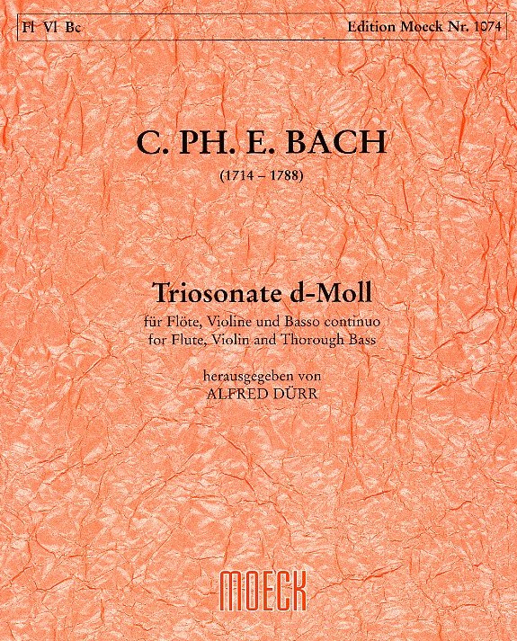 C.P.E. Bach: Triosonate d-moll Wq 145<br>für Flöte, Oboe + BC