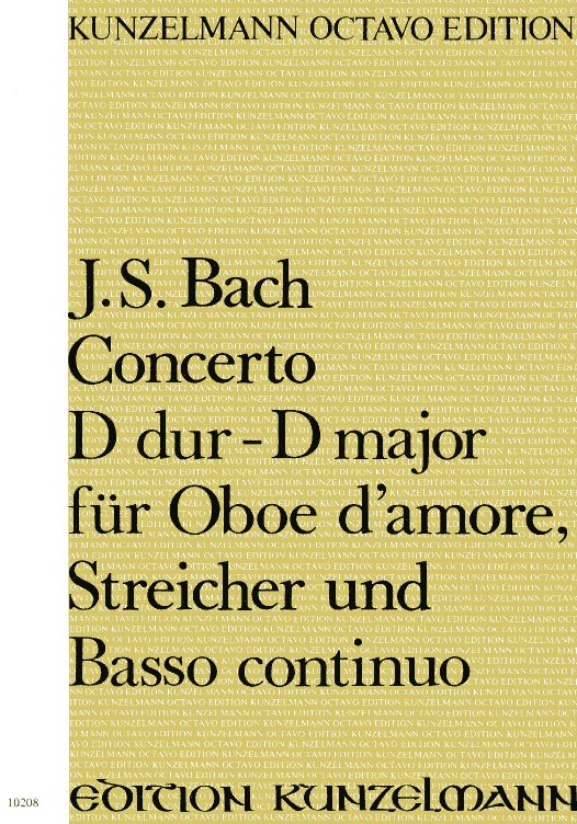 J.S. Bach: Konzert D-Dur BWV 1053<br>Oboe d&acute;amore + Streicher - Partitur