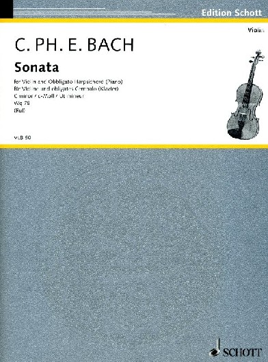 C.P.E. Bach: Sonate c-moll wq 78 für<br>Violine (Oboe) + BC