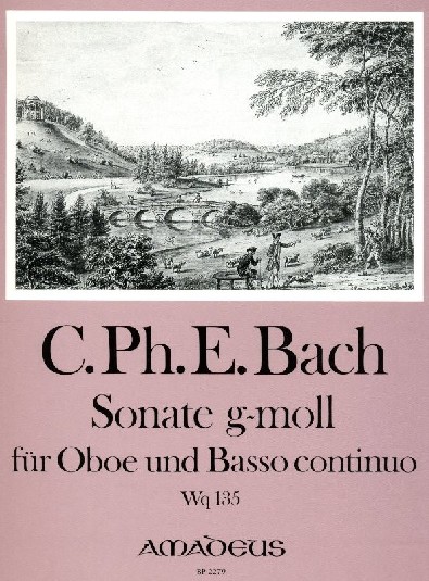 C.Ph.E. Bach: Sonate g-moll für Oboe +<br>BC - Hgb. Kurt Meier (Amadeus)