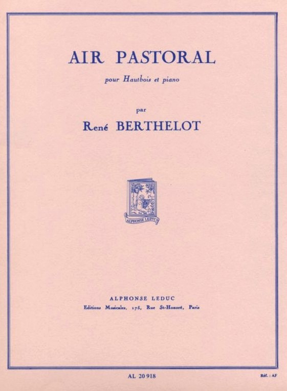 R. Berthelot: Air Pastoral<br>fr Oboe + Klavier