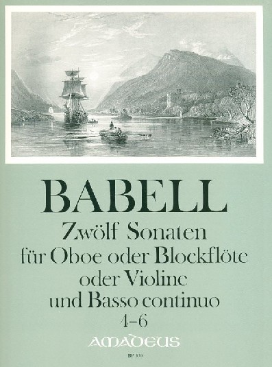 W. Babell(1690-1733): 12 Sonaten für<br>Oboe + BC - Heft 2 - 4-6