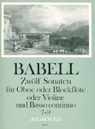 W. Babell(1690-1733): 12 Sonaten für<br>Oboe + BC - Heft 3 - 7-9