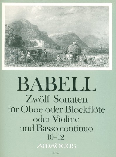 W. Babell(1690-1733): 12 Sonaten für<br>Oboe + BC - Heft 4 - 10-12