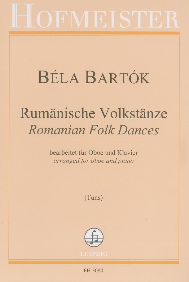 B. Bartok: Rumnische Volkslieder<br>bearbeitet fr Oboe + Klavier
