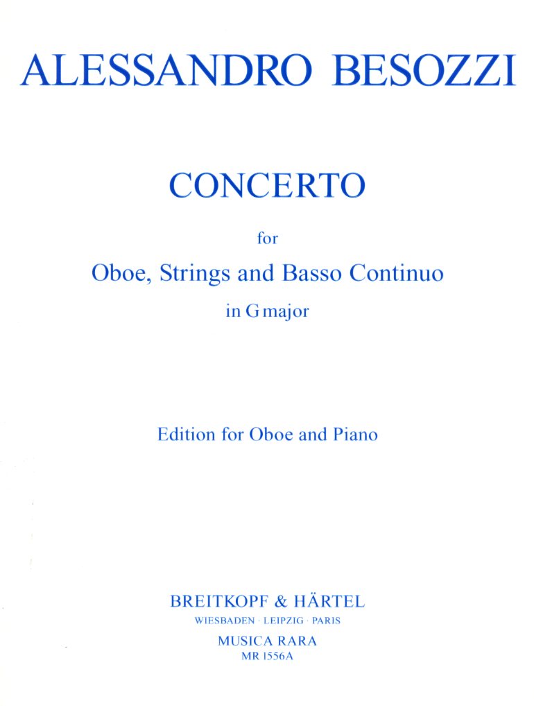 A. Besozzi: Konzert G-Dur für Oboe<br>+ Streichorchester - KA