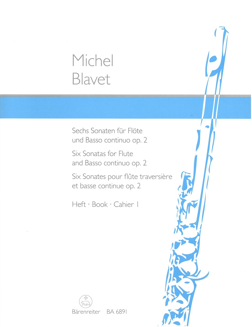 M. Blavet: 6 Sonaten op. 2(1-3) - Band 1<br>für Oboe (Flöte) + BC
