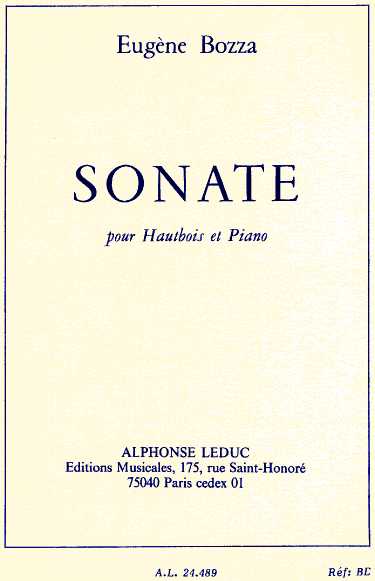 E. Bozza: Sonate fr Oboe + Klavier<br>