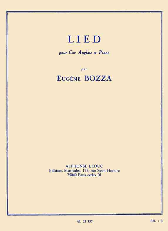 E. Bozza: Lied<br>für Engl. Horn + Klavier