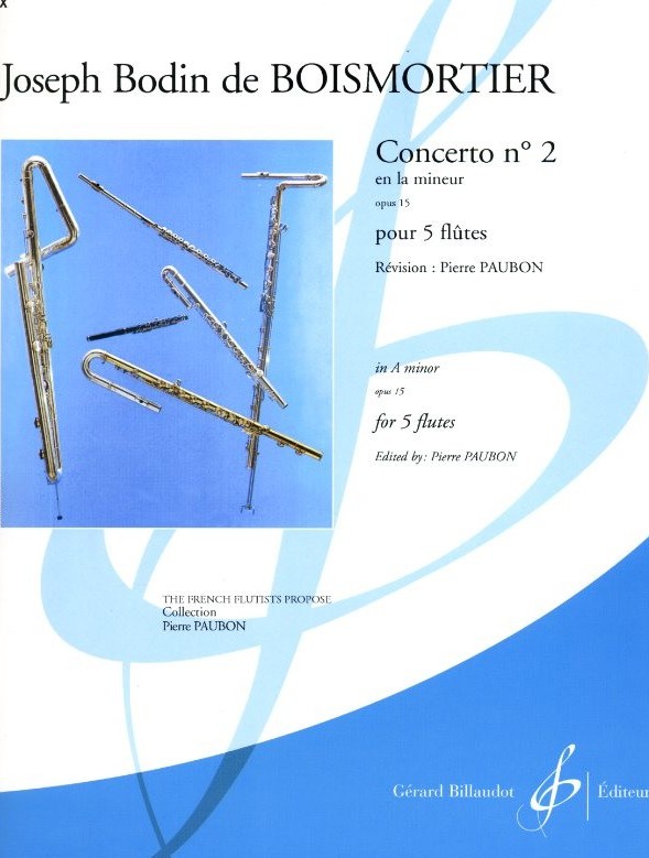 J.B. Boismortier: Konzert op. 15/2<br>a-moll für 5 Oboen (Flöten)