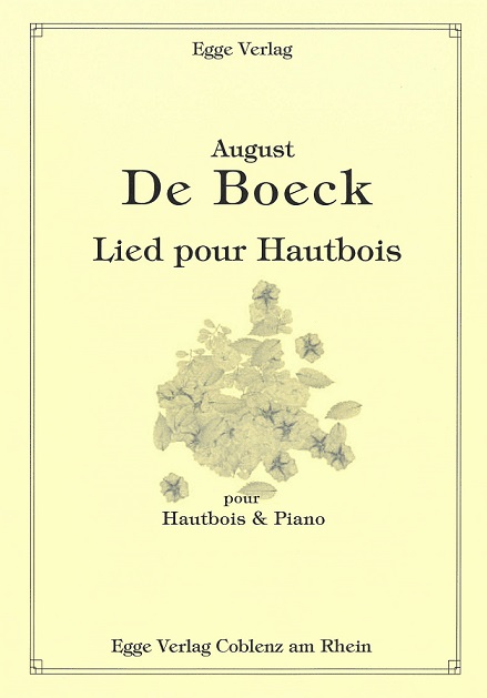 A.de Boeck: Lied pour Hautbois<br>Oboe + Klavier