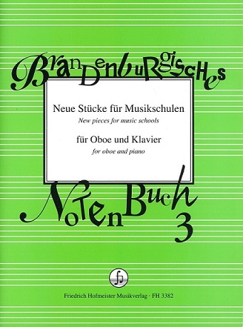 Brandenburgisches Notenbuch 3<br>7 Stcke fr Oboe + Klavier
