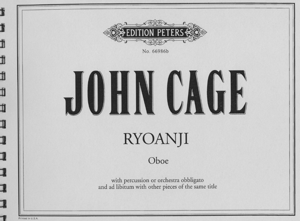 J. Cage: &acute;Ryoanji&acute; Oboe<br>und Percussion