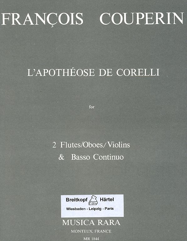 F. Couperin: L&acute; Apotheose de<br>Corelli - fr 2 Oboen + BC