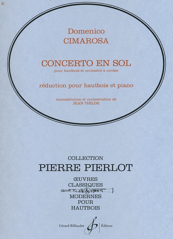 Cimarosa: Konzert G-Dur fr Oboe<br>+ Streicher - KA
