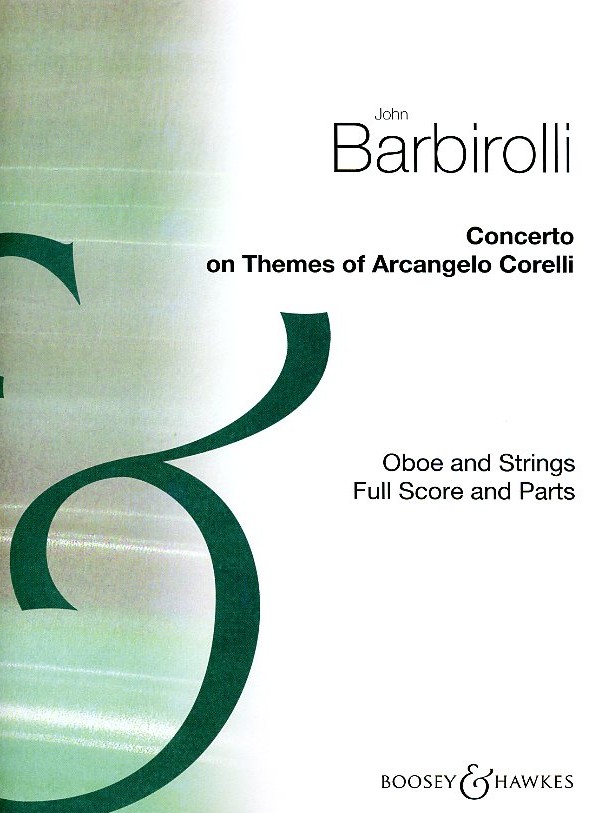 Barbirolli: Konzert F-Dur fr Oboe +<br>Streicher -nach Corelli /Stimmen+Part.