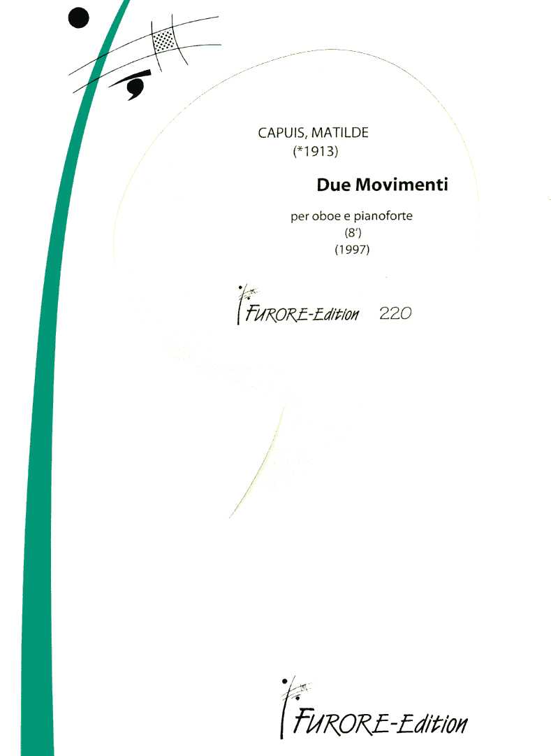 M. Capius(*1913): Due Movimenti<br>für Oboe + Klavier (1997)