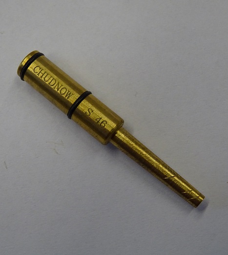 Chudnow Hlse fr Oboe 46 mm typ 2+<br>massiv Messing, ohne Kork