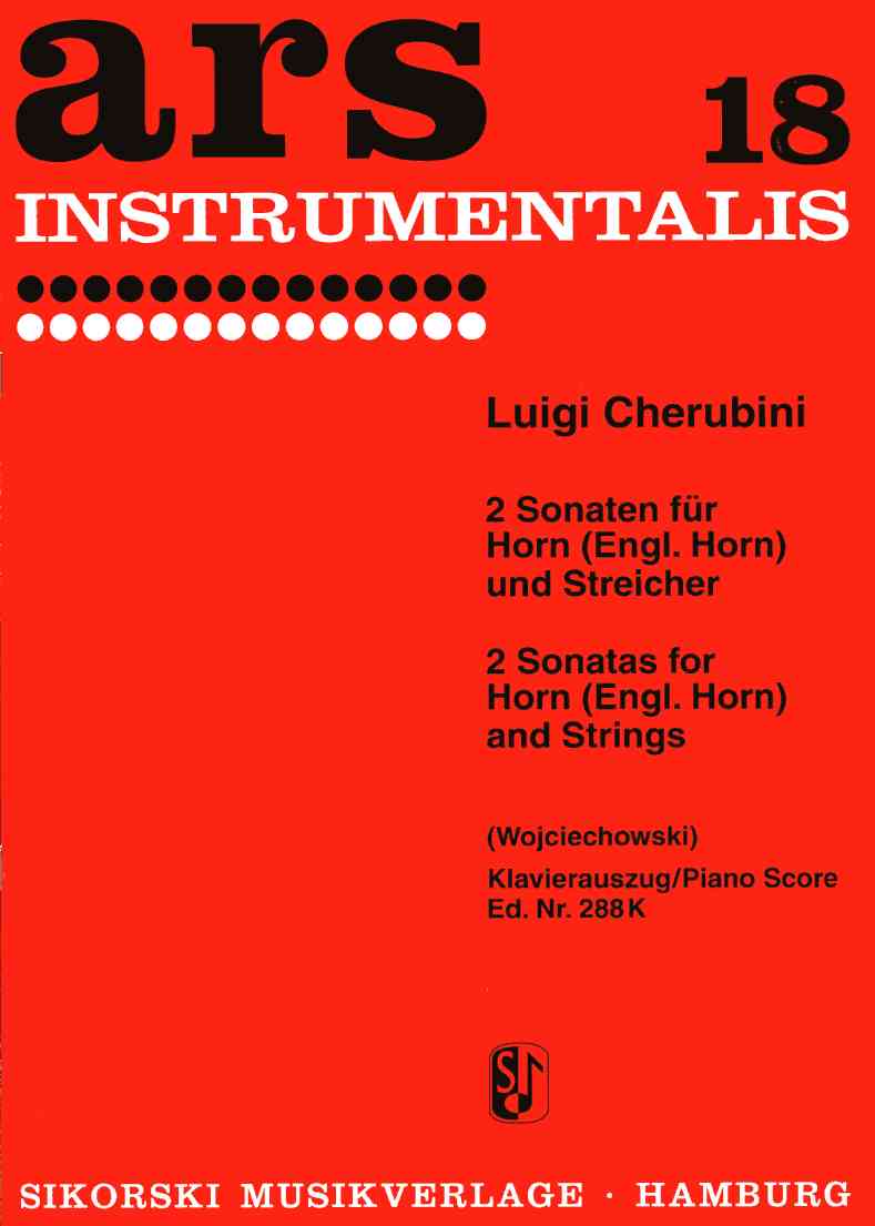 L. Cherubini: 2 Sonaten für Engl. Horn<br>+ Streicher - KA
