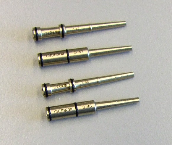 Chudnow Hlse fr Oboe 46 mm typ 2+<br>massiv Neusilber, ohne Kork