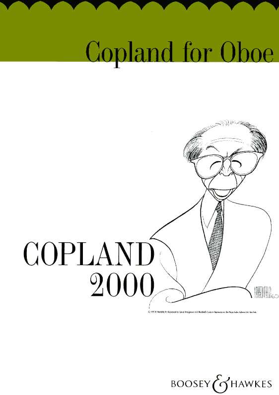 A. Copland: &acute;Copland for oboe&acute; - Stcke<br>fr Oboe + Klavier (nur Oboenstimme)