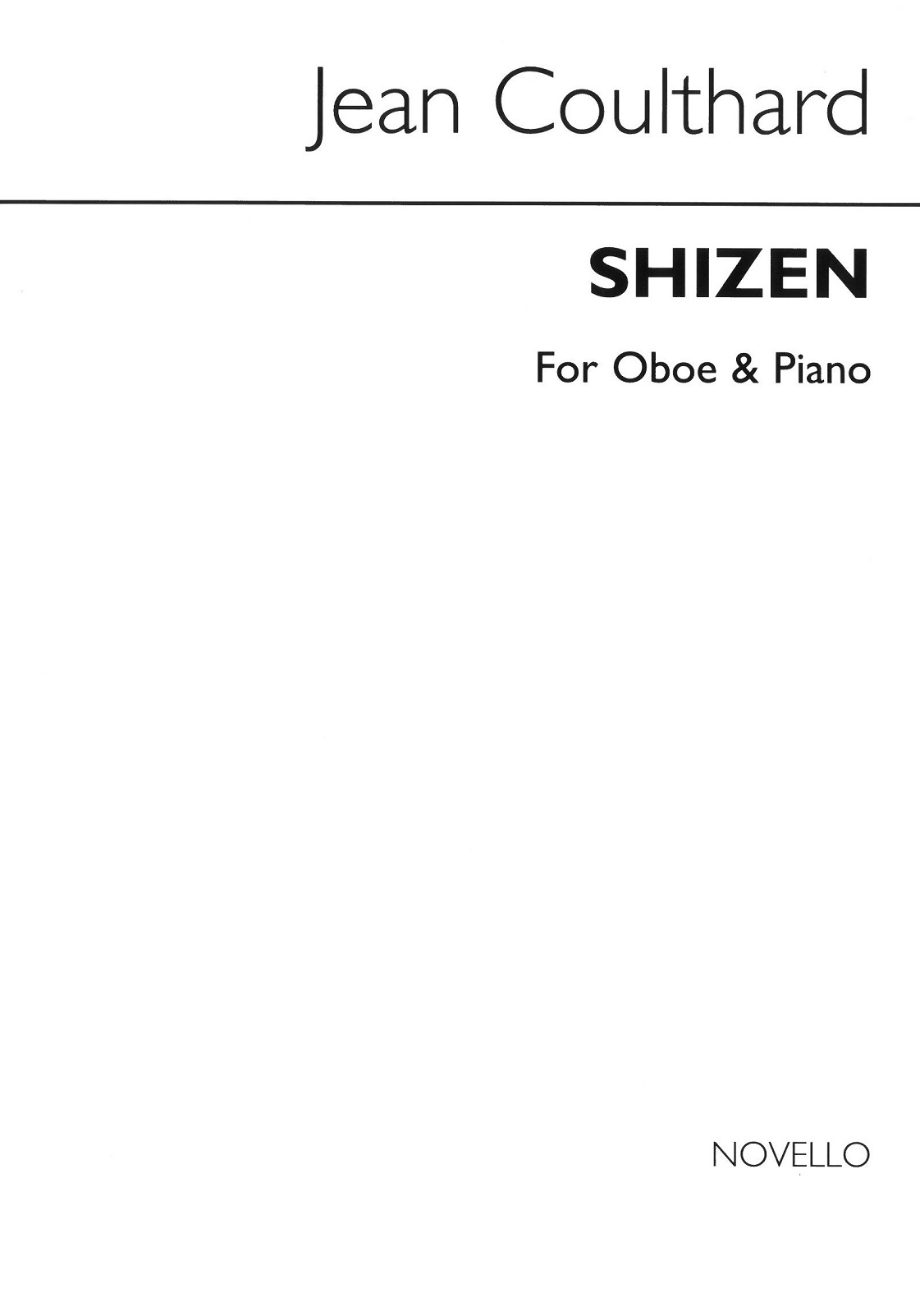 J. Coulthard: Shizen for Oboe + Piano<br>
