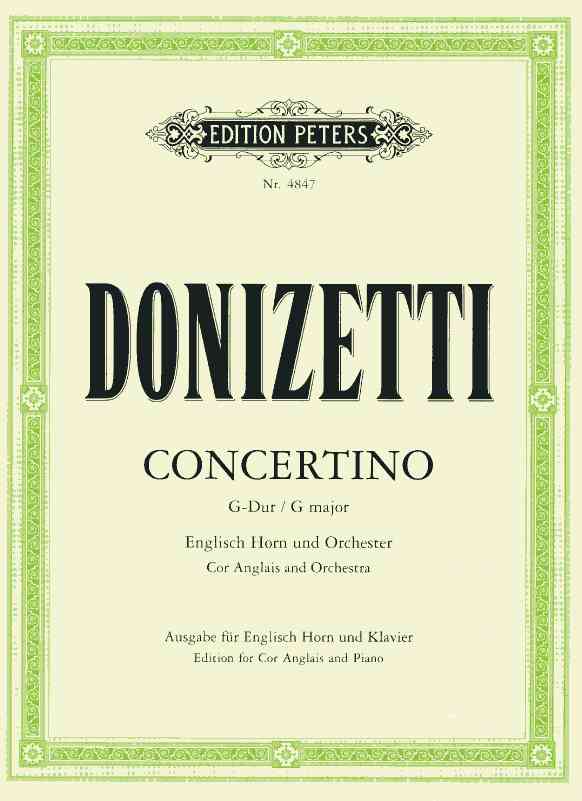 G. Donizetti: Concertino für Engl. Horn<br>+ Orchester - KA