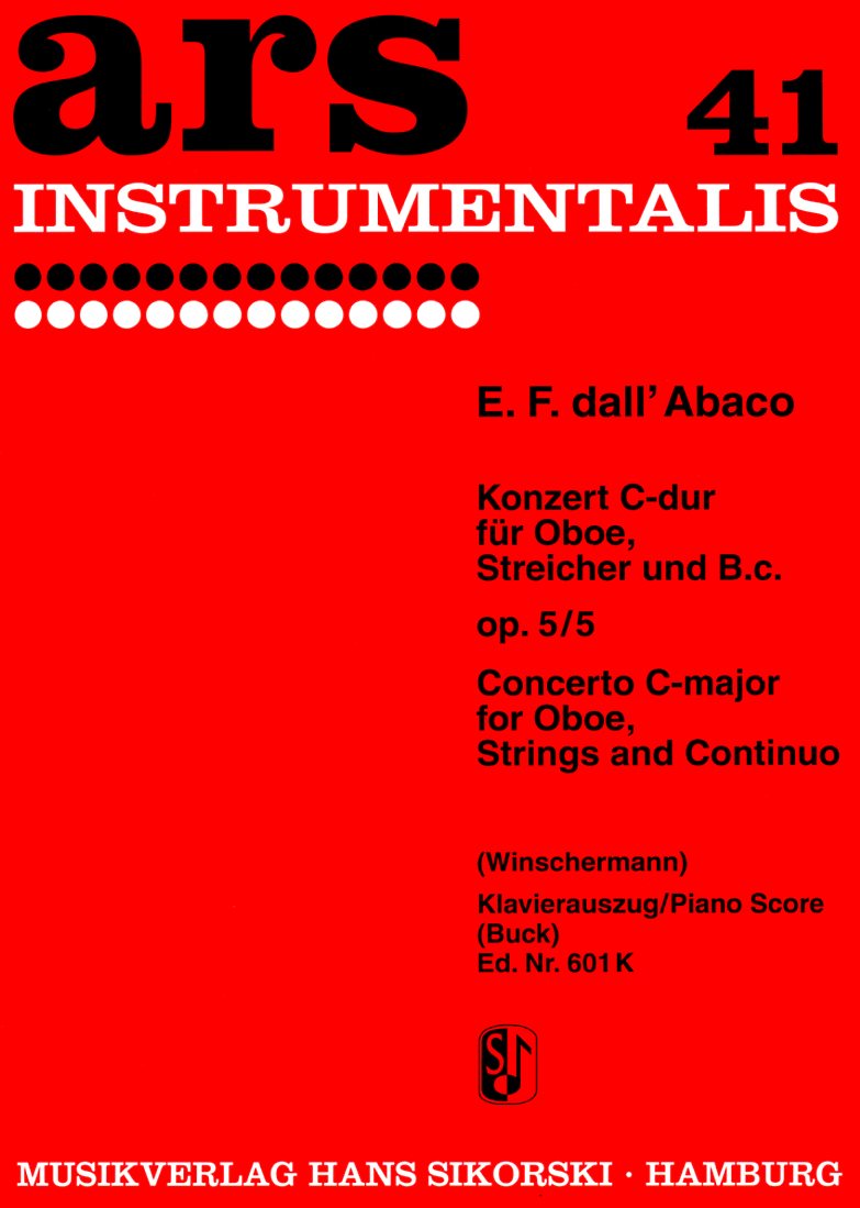 E. Felice Dall&acute;Abacco: Konzert C-Dur<br>Oboe + Streicher - KA