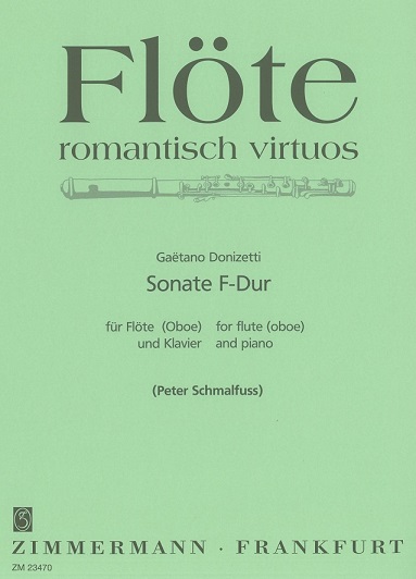 G. Donizetti: Sonate F-Dur für<br>Flöte(Oboe) + Klavier - Zimmermann