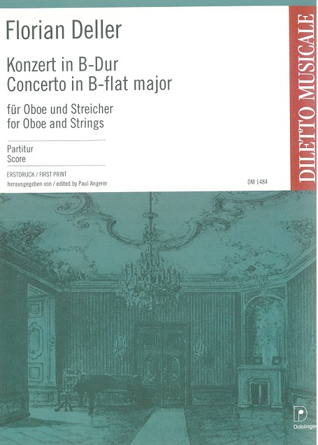 F. Deller(1729-73): Konzert B-Dur fr<br>Oboe + Streicher /Solostimme+Partitur