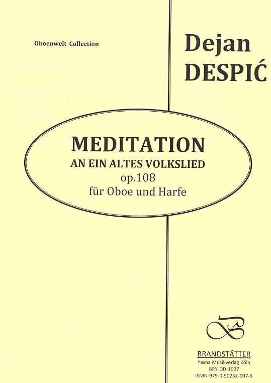 D. Despic(*1930): Meditation an ein<br>altes Volkslied op. 108 - Oboe + Harfe