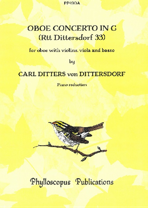 K. Dittersdorf: Konzert G-Dur (RTT Dit 3<br>Oboe + Streicher - KA / Phyloscopus