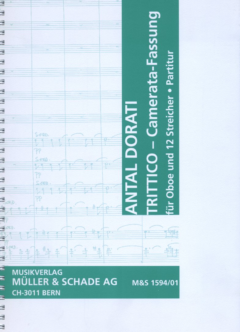 A. Dorati: Trittico - Fassung fr<br>Oboe + 12 Solostreicher - Partitur
